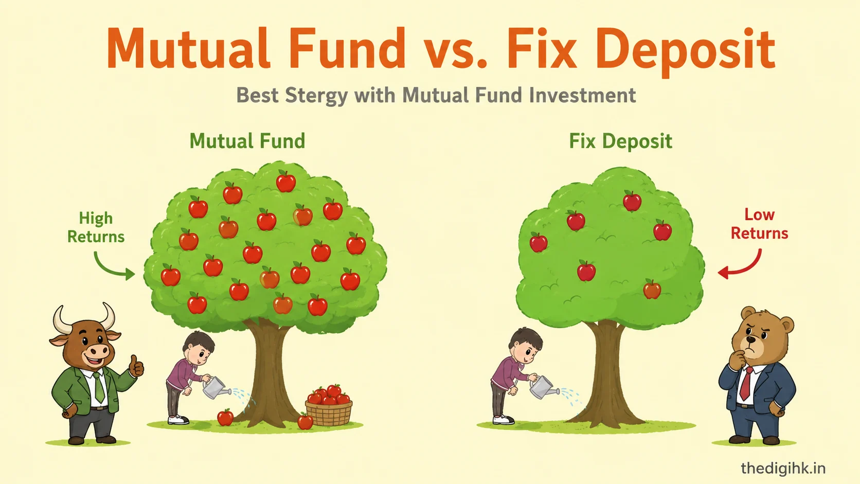 Mutual Fund vs Fixed Deposit India Comparison